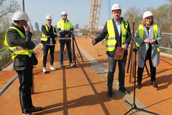 Konferencja prasowa dotycząca Mostu Pieszo-Rowerowego