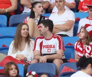 Kibice na meczu Polska - Mołdawia