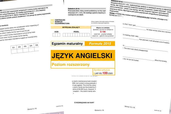 Matura 2024: angielski rozszerzony formuła 2015. Odpowiedzi i arkusz CKE do pobrania [STARA FORMUŁA 13.05.2024]