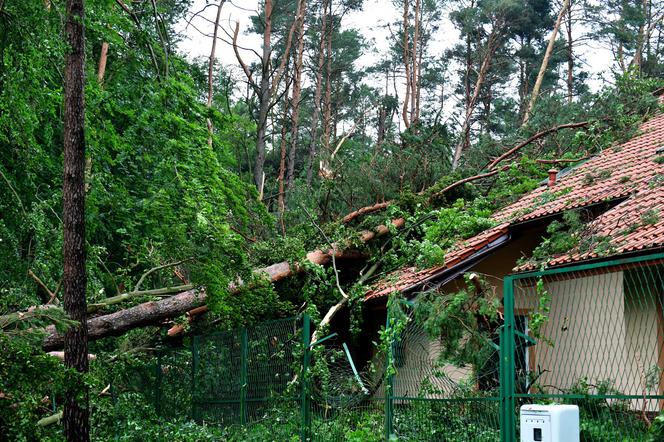 Trąba powietrzna przeszła przez Złocieniec