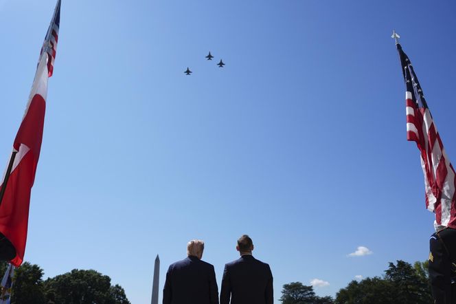 Trump powitał Nawrockiego przed Białym Domem