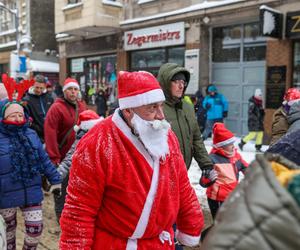 Parada w Mikołajów w Chorzowie na koniec Mikołajowego Festiwalu Czekolady z... owadami