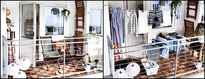 Mały balkon w odsłonie relaksacyjnej i praktycznej