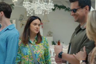 Barwy szczęścia, odcinek 3133: Malwina (Joanna Gleń), Herman (Maciej Raniszewski), Natalia (Maria Dejmek), Cezary  (Marcel Opaliński)