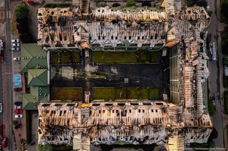 Ogromny pożar w Ząbkach