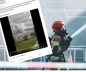 Dramatyczna akcja gaśnicza w Buku – ogień trawi sklep Biedronki