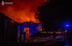 Pożar magazynów w Bachórcu