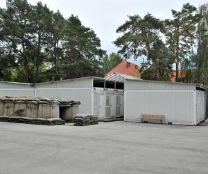 Kontenery mieszkalne w Centrum Przygotowań do Misji Zagranicznych w Kielcach