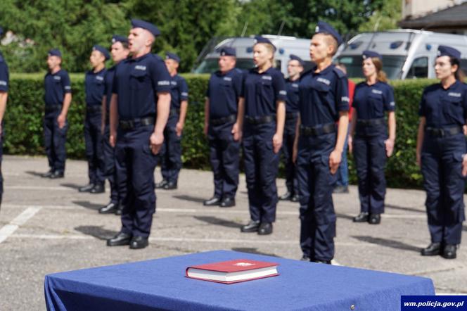 Nowi policjanci na Warmii i Mazurach