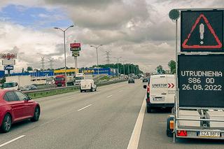 Gigantyczne korki na DK86 w Sosnowcu. Ruszył remont. Więcej niż 20 km/h nie pojedziecie!