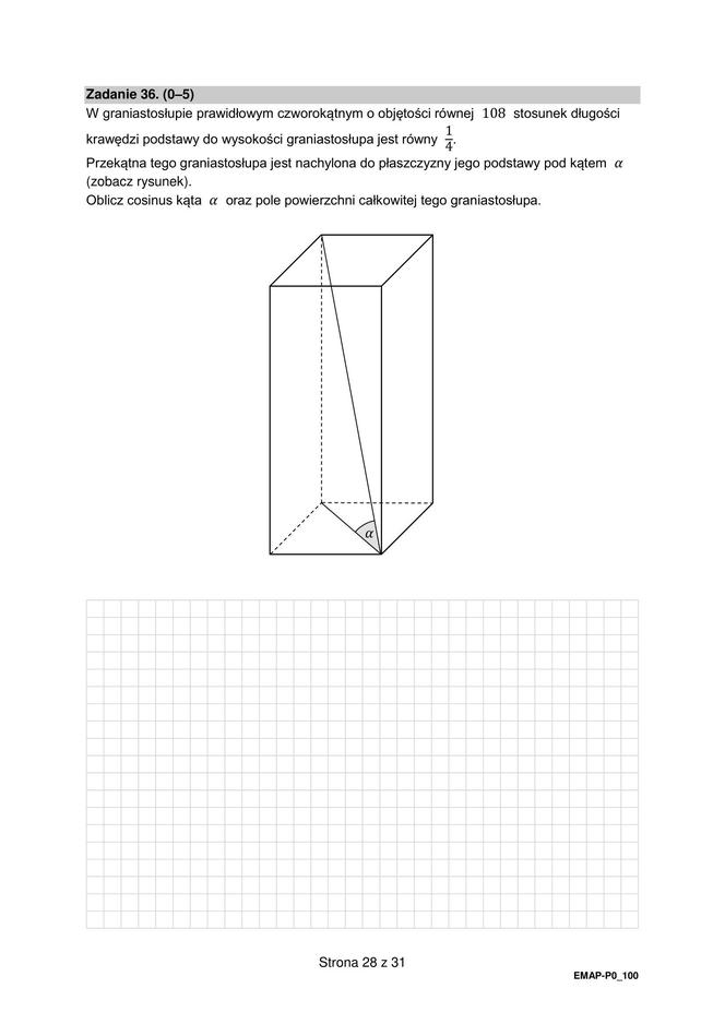 Matura 2024: matematyka. Arkusze CKE i odpowiedzi. Poziom podstawowy [Formuła 2015]