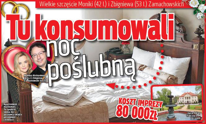 Tu konsumowali noc poślubną