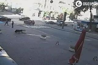 Wybuch auta Pawła Szeremeta - nagranie