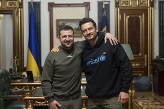 Orlando Bloom wspiera Ukrainę. Spotkał się z prezydentem Zełenskim