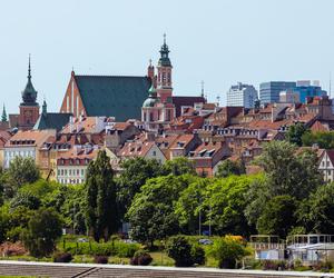 Widok z mostu Gdańskiego w Warszawie (od strony ZOO)