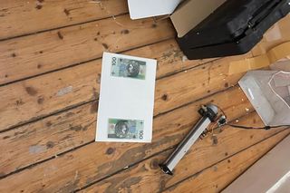 Nielegalna wytwórnia fałszywych banknotów na Bemowie