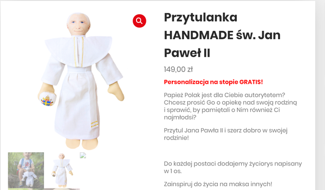 Jan Paweł II jako... pluszowa zabawka? Pomysł wzbudza skrajne emocje