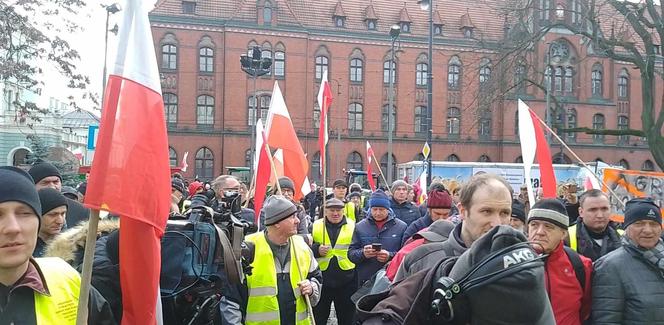 Protest rolników w Bydgoszczy