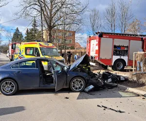 Straszny wypadek! Motocyklista walczy o życie