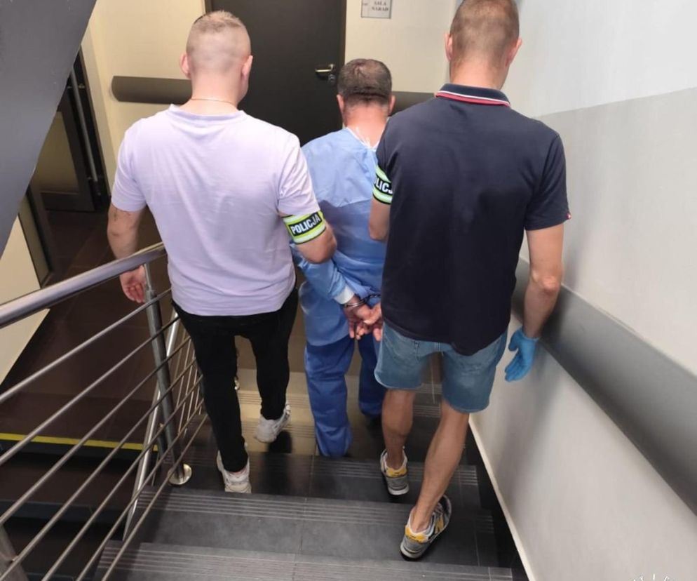 Dramatyczne sceny! Podejrzany o postrzelenie żony w areszcie