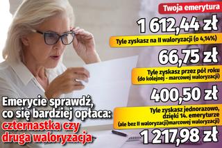 Emerycie sprawdź co się bardziej opłaca: czternastka czy druga waloryzacja