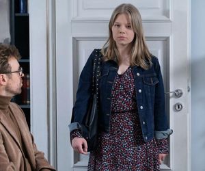 M jak miłość odc. 1882. Darek Hoffman (Mateusz Rusin), Lenka (Olga Cybińska)