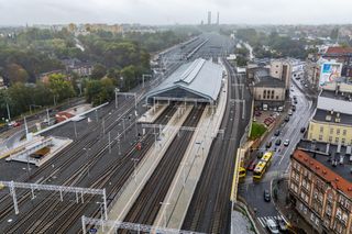 Bytom. Hala peronowa na dworcu po remoncie