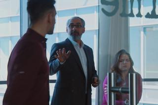 M jak miłość odc. 1673: Werner (Jacek Kopczyński), Anita (Melania Grzesiewicz), Kamil (Marcin Bosak)	