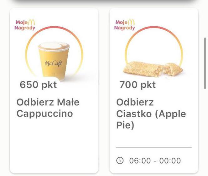 Darmowe jedzenie w McDonald's! Ile trzeba uzbierać punktów?