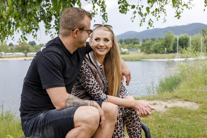 Dawid Narożny z żoną Joanną