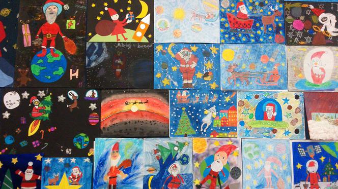 Tak mali artyści widzą św. Mikołaja w kosmosie! 