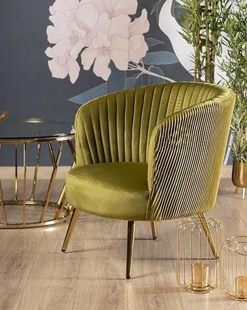 Fotel Brakumi Olive Gold - 599 zł
