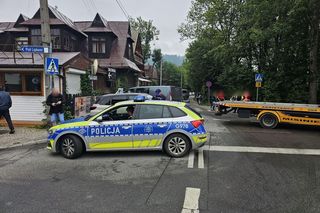  Ponad 3 promile i rajd po centrum Zakopanego. Zakończył jazdę na ścianie budynku