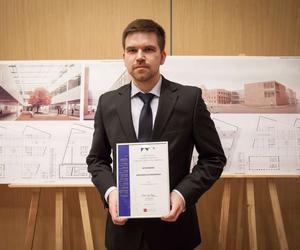 Wyróżnienie - Grzegorz Ostrowski, autor projektu Urzędu Miasta w Piekarach Śląskich
