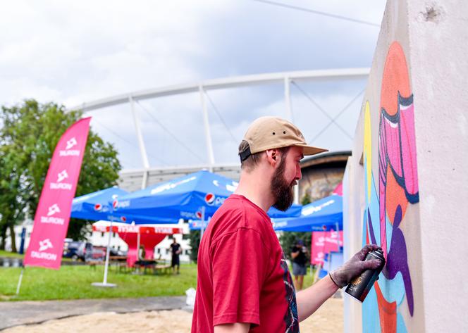 Tak wygląda sztuczna plaża przy Stadionie Śląskim. Rozkręcaliśmy tam imprezę w ramach Eska Summer City