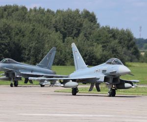 Niemieckie Eurofighter na polskiej ziemi. „Silny sygnał jedności”