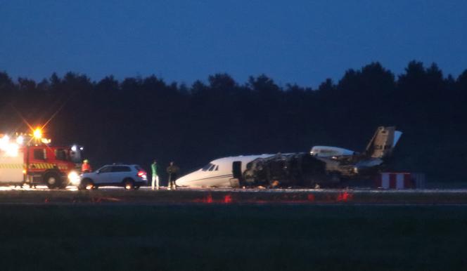 Wypadek samolotu z ekipą Pink