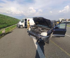 Wypadek na autostradzie A4 w powiecie strzeleckim