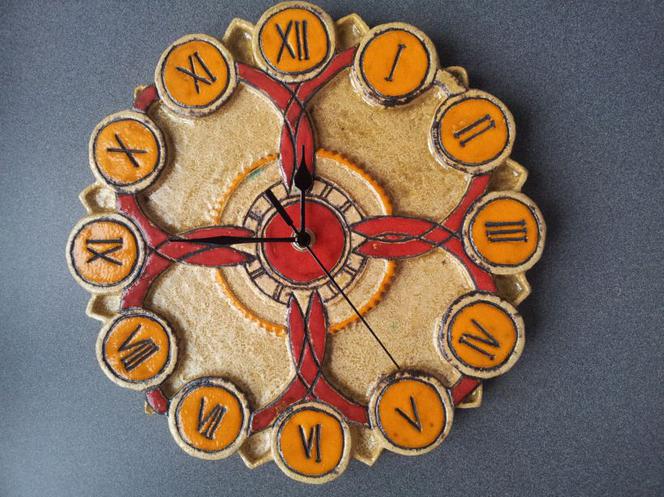 zegary ceramiczne własnoręcznie wykonane zdjecie nr 3
