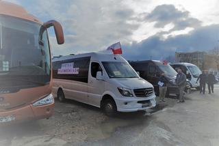 Siedlce: protest pracowników branży transportowej i turystycznej [WIDEO]