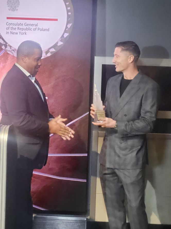 Lewandowski rozświetlił Empire State Building