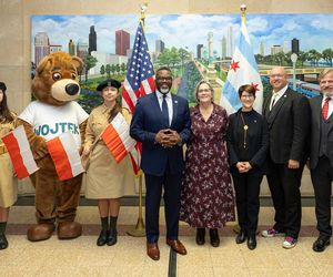 Burmistrz Chicago zaprosił Polaków na lunch. Dostał od górali oscypka 