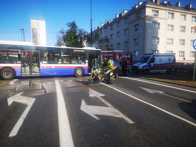 Wypadek na rondzie Jagiellonów w Bydgoszczy