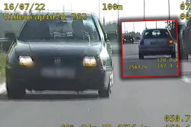 Gnał ekspresówką pod prąd. O mało nie zderzył się z radiowozem