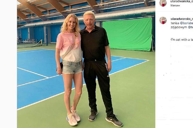 Tenis, Urszula Radwańska, Boris Becker, kort