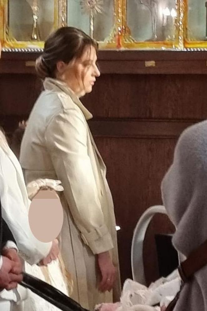 Daniel Martyniuk na chrzcinach syna