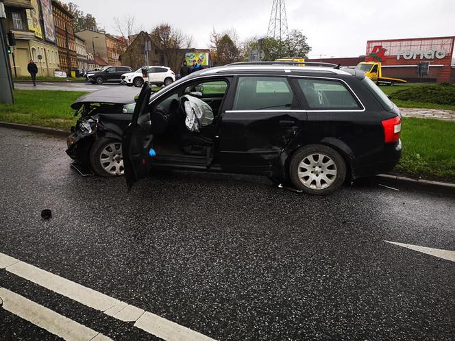 Wypadek na placu Poznańskim w Bydgoszczy