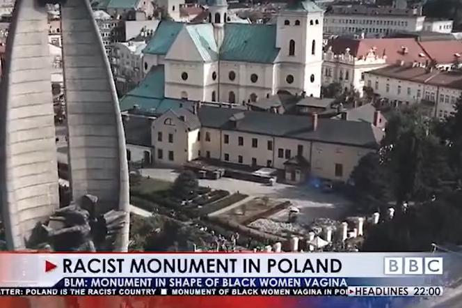 Pomnik w Rzeszowie jest rasistowski? W sieci krąży wideo podpisane jako BBC. Prawda czy FAKE? [WIDEO]