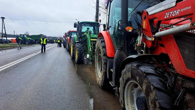 Protest rolników w woj. podlaskim (20.02.2024)