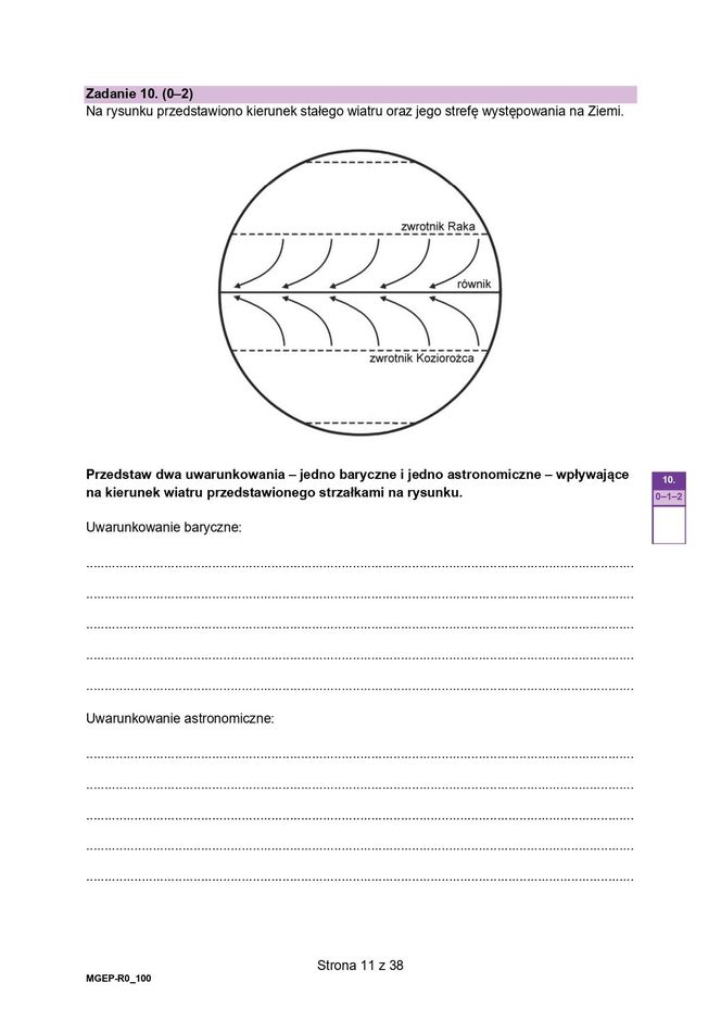 Matura próbna 2024 geografia